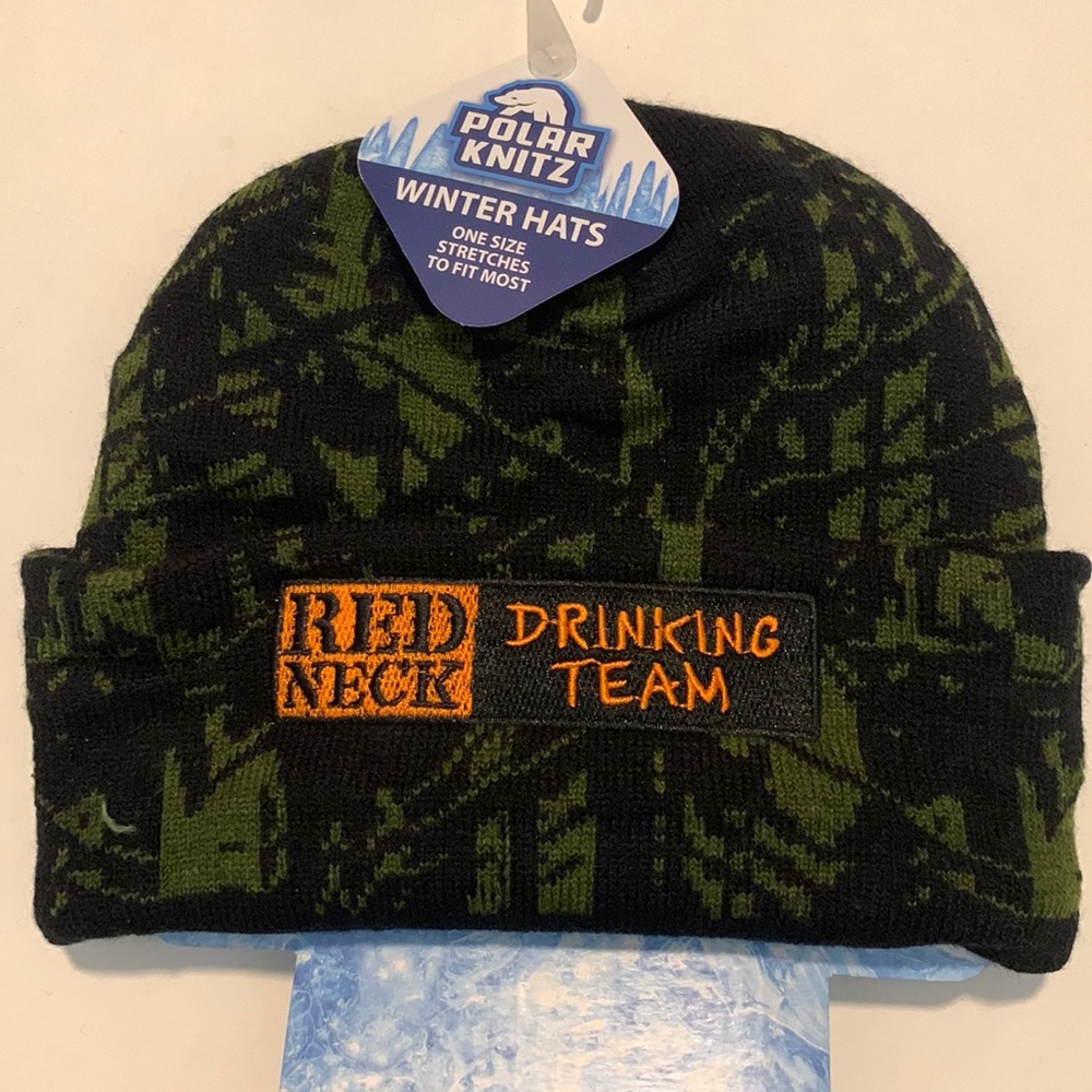 Polar Knitz Red Neck Drinking Team Knit Hat